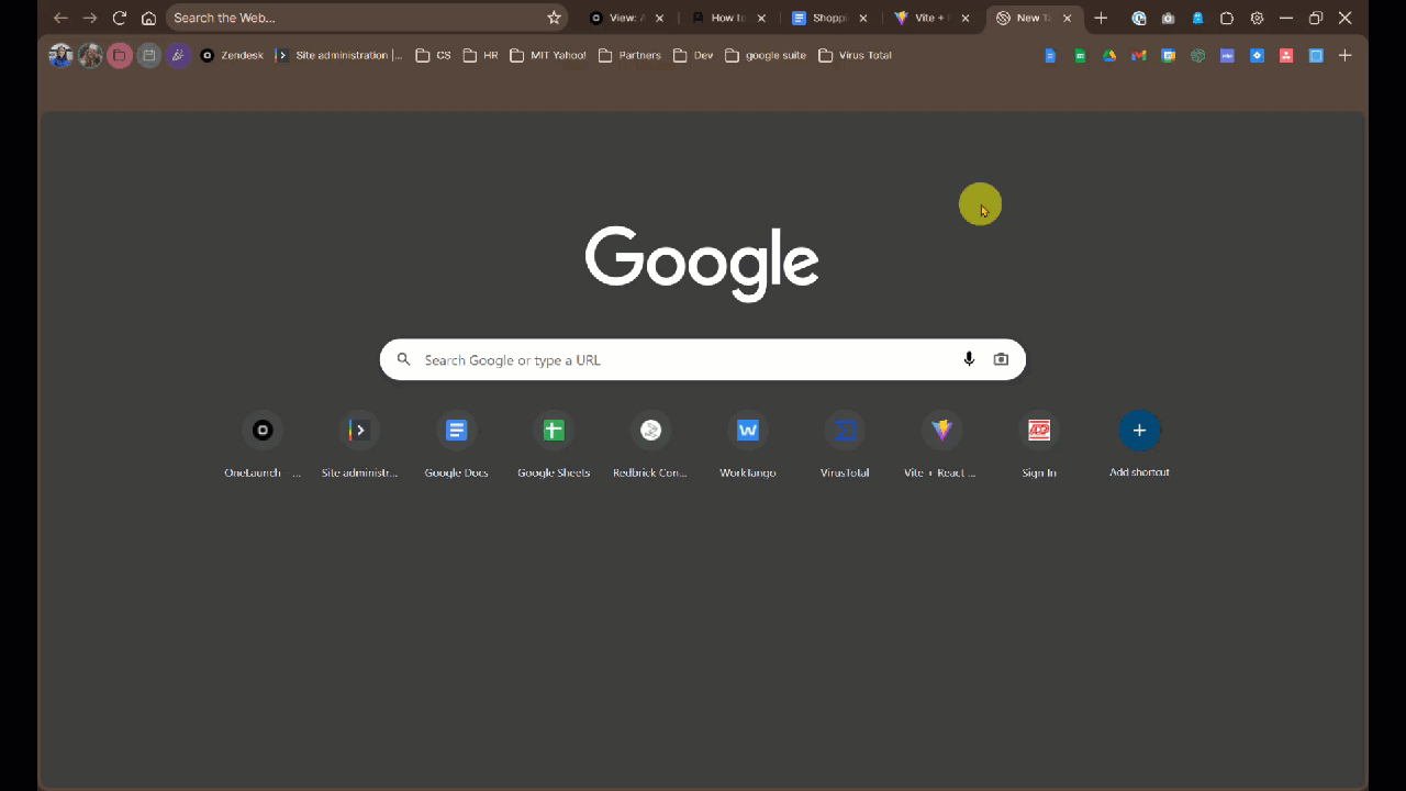 This GIF shows how to change your Template.