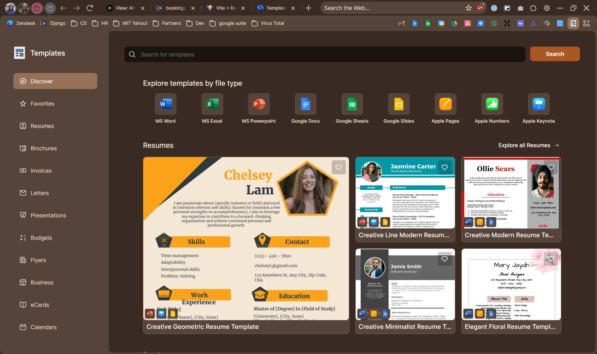 An overview of the Templates app