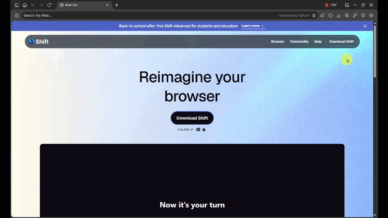 This GIF shows how to turn off/on Spell Check in Advanced Settings